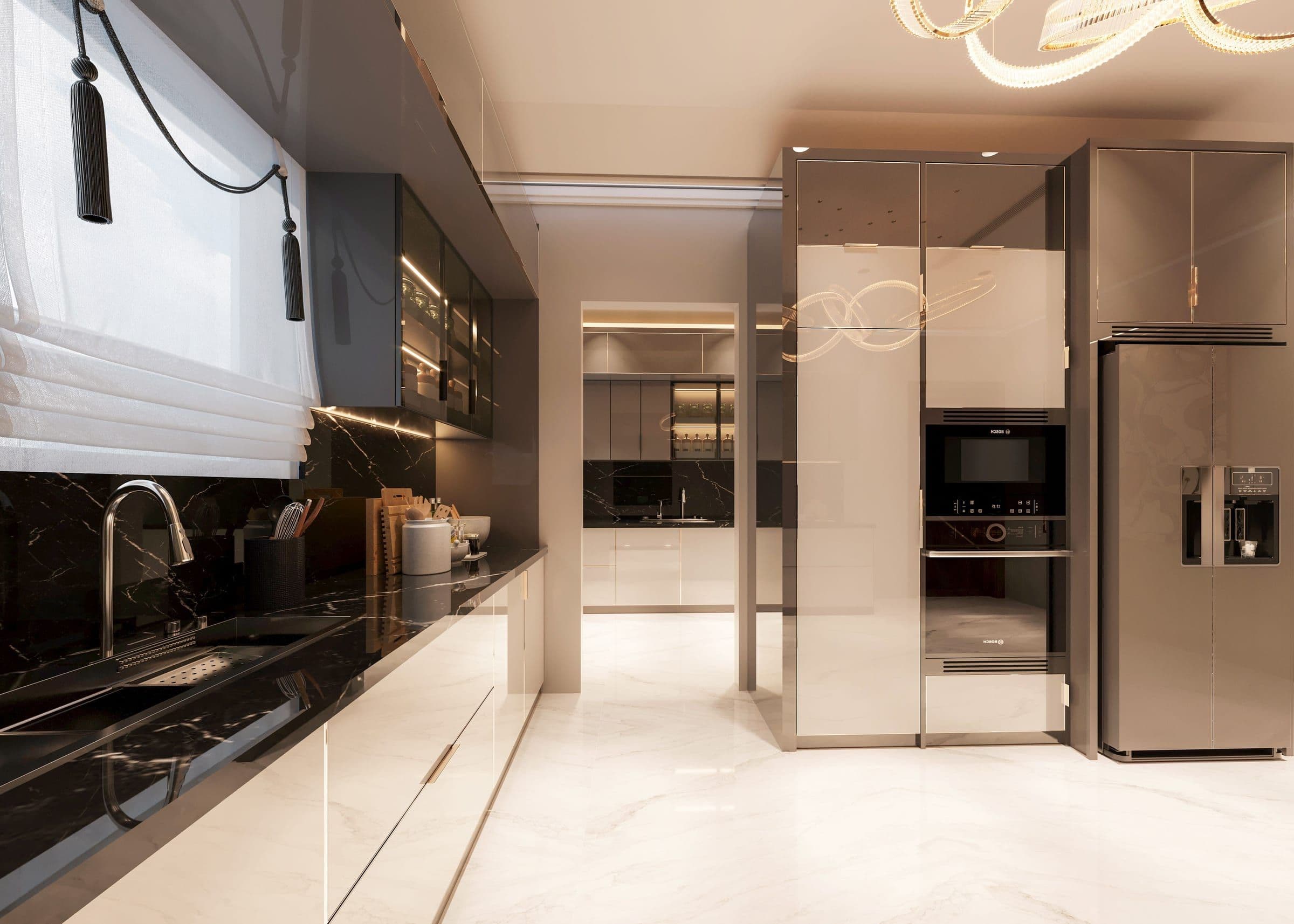 A luxury kitchen and bath interior by THH Living