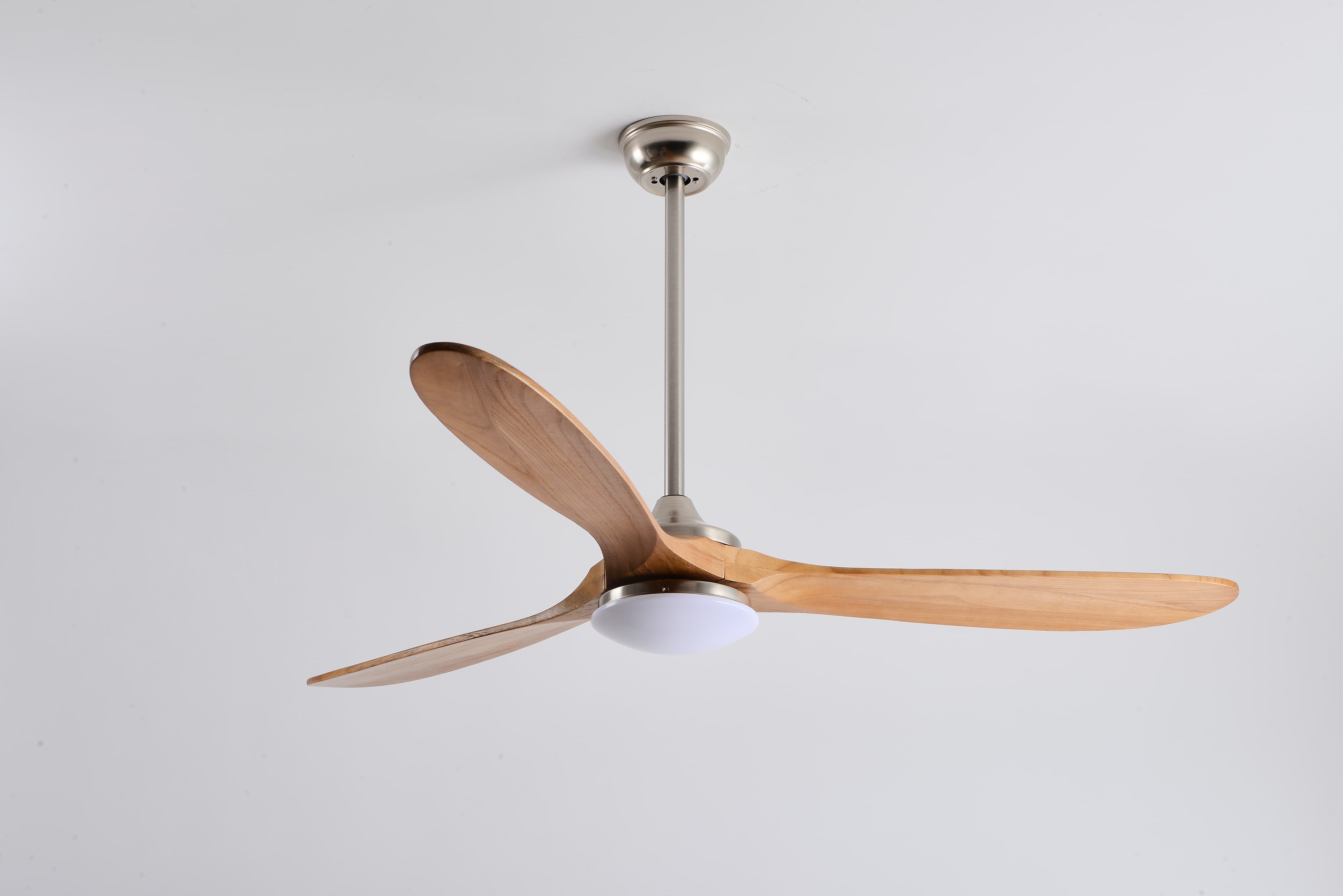 THH Living Aero 60" LED Ceiling Fan Walnut & Brushed Nickel